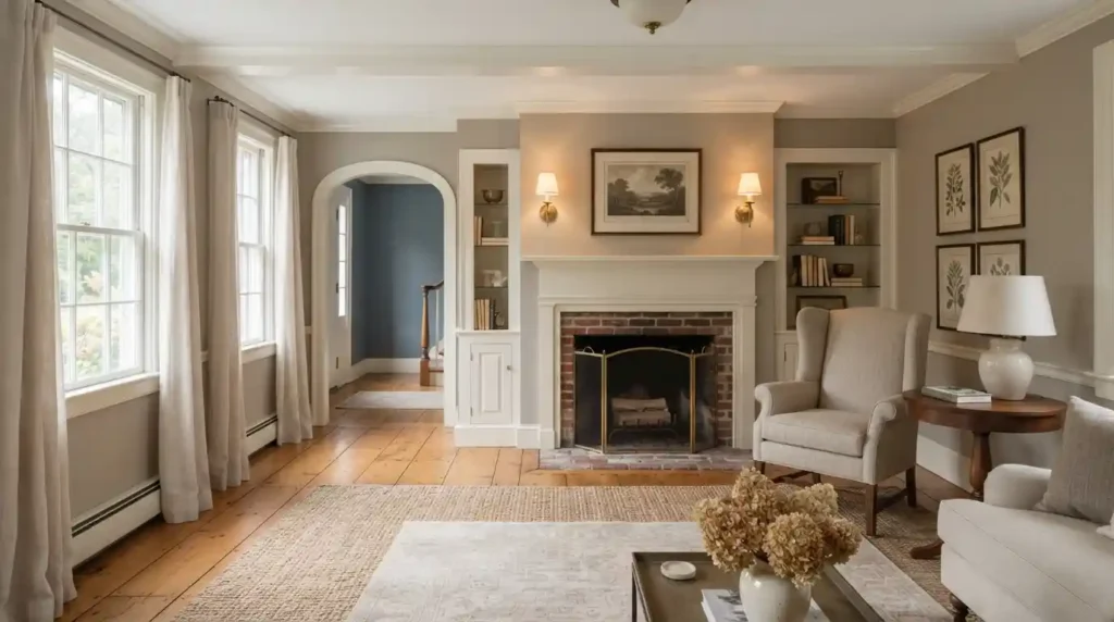 modern colonial interior design