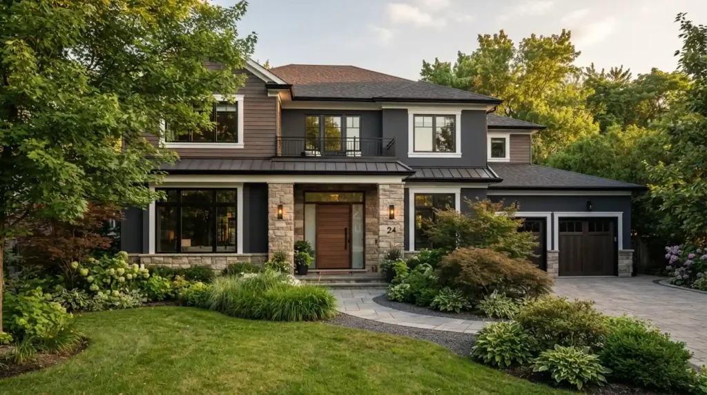 dark house exterior